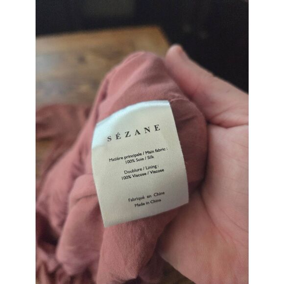 Sezane Penelope Silk Dress In Rosewood  Size 36 (U.S 4) - Picture 6 of 7